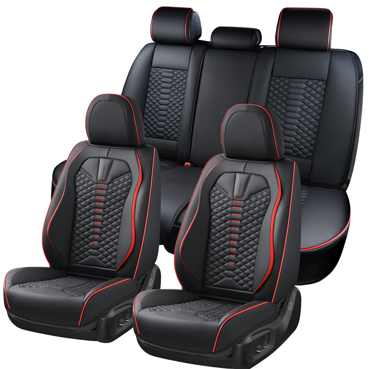 Waterproof Nappa Leather 5 Seats Car Seat Covers R3154