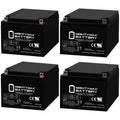 12V 26AH Sealed Lead Acid Battery 4 Pack O804