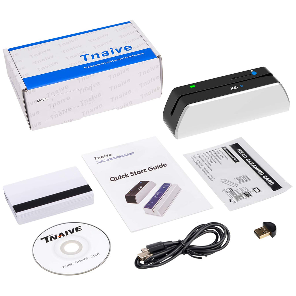 Bluetooth Card Reader Writer USB 3 Tracks Swipe Encoder T400