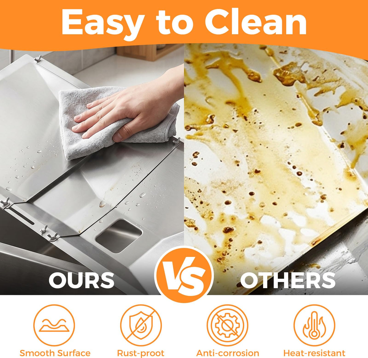 Adjustable Universal Grease Tray with Catch Pan Y111