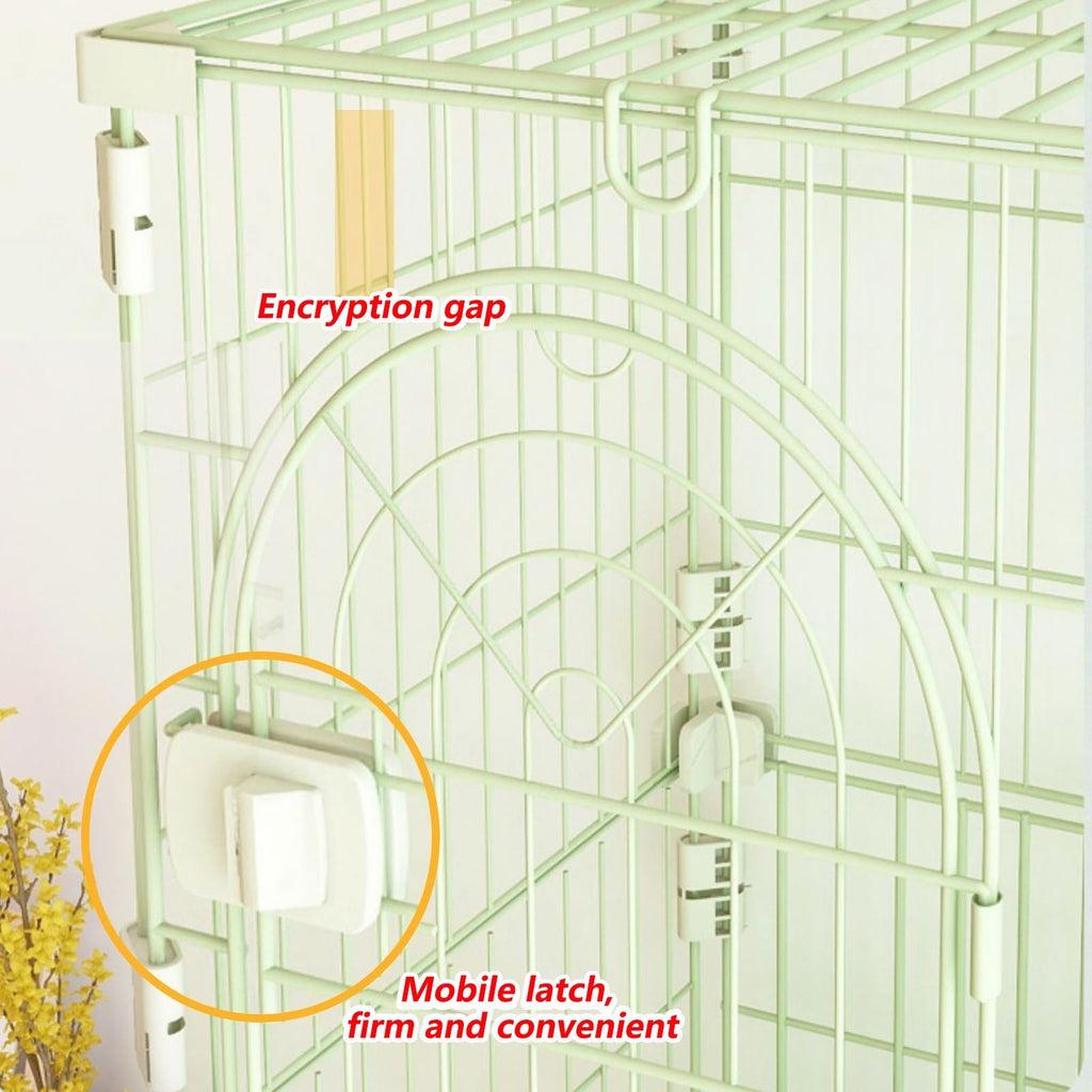 3/4-Tier Wire Cat Cage Playpen Kennel with Hammock D628