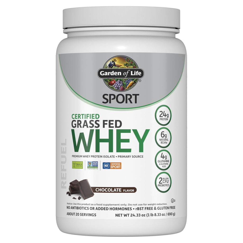 Grass Fed Whey Protein Powder, Chocolate, 20 Servings H941
