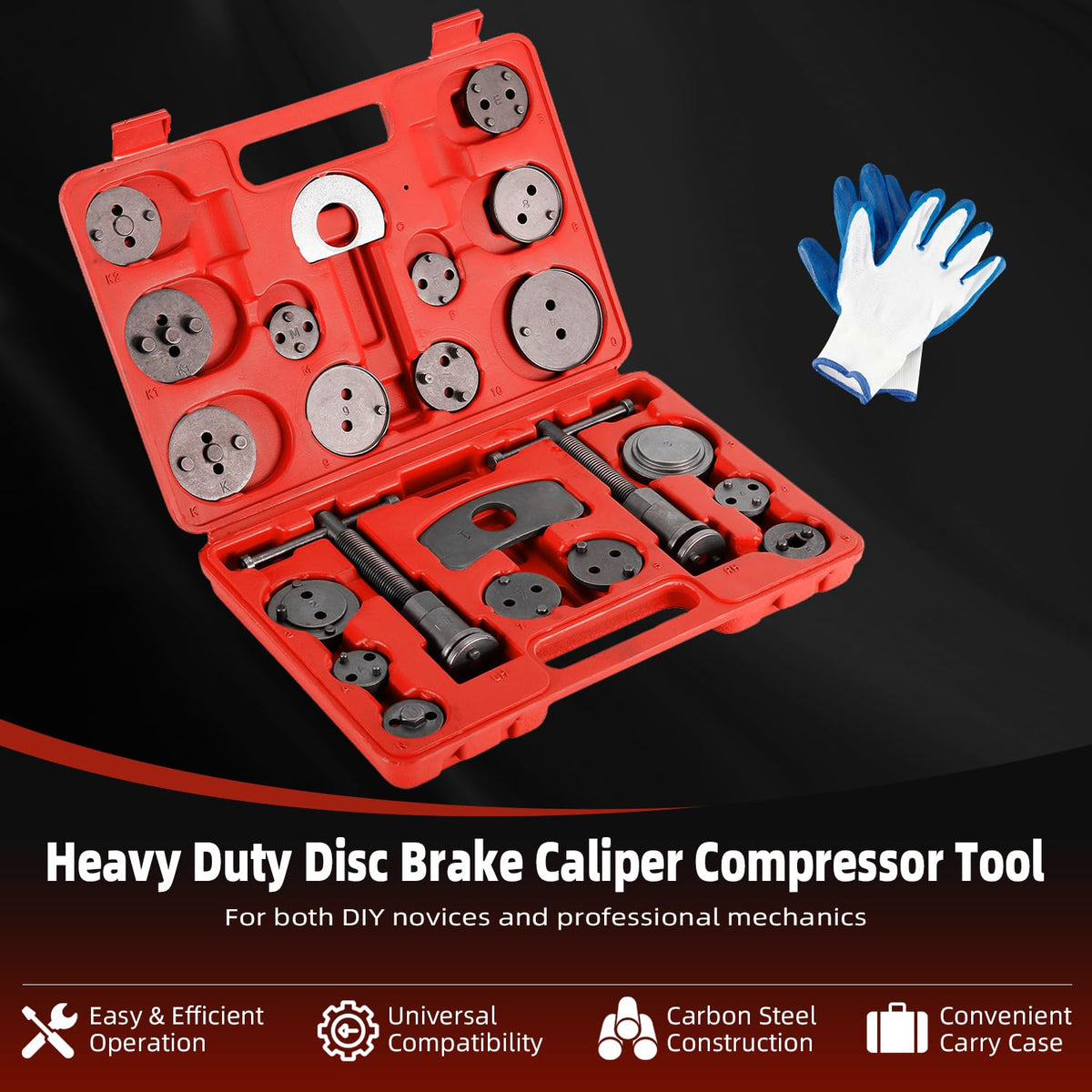 Disc Brake Caliper Compressor Wind Back Tool 24pc N41830