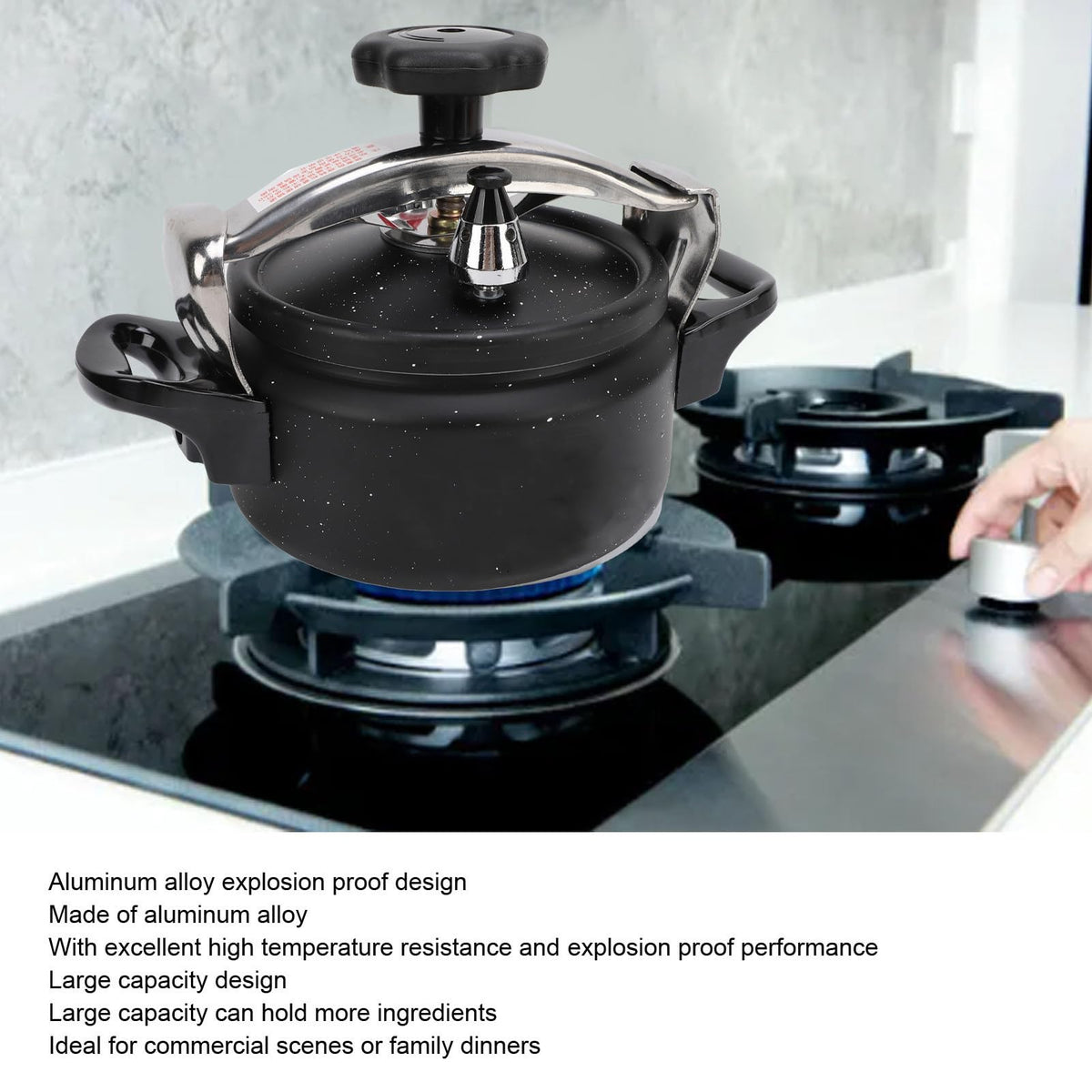 Aluminum Stovetop Pressure Cooker 2L B12432