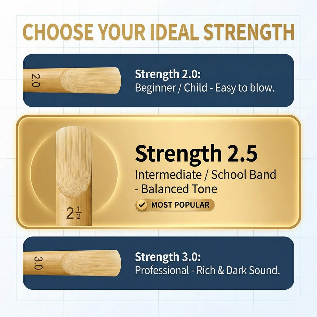 Alto Saxophone Reeds Strength 2.5 10 Pack M1823