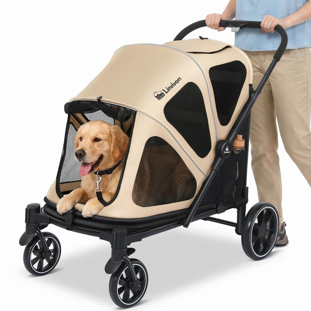 Foldable Dog Stroller with Ramp T807682