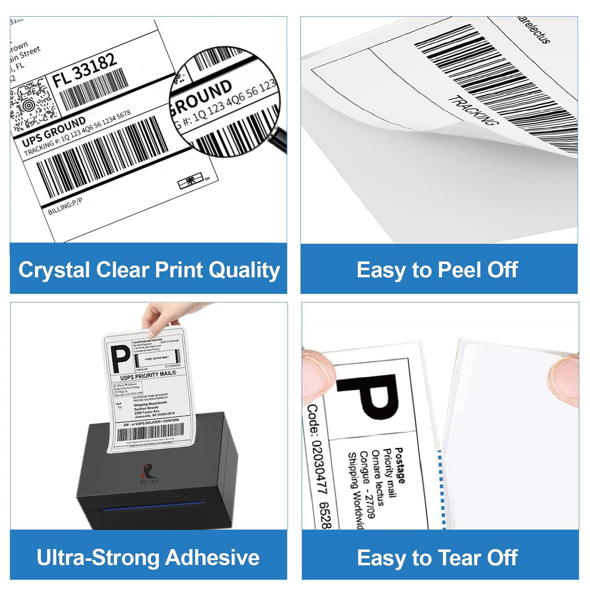 4x6 Thermal Labels 100/Stack V54097