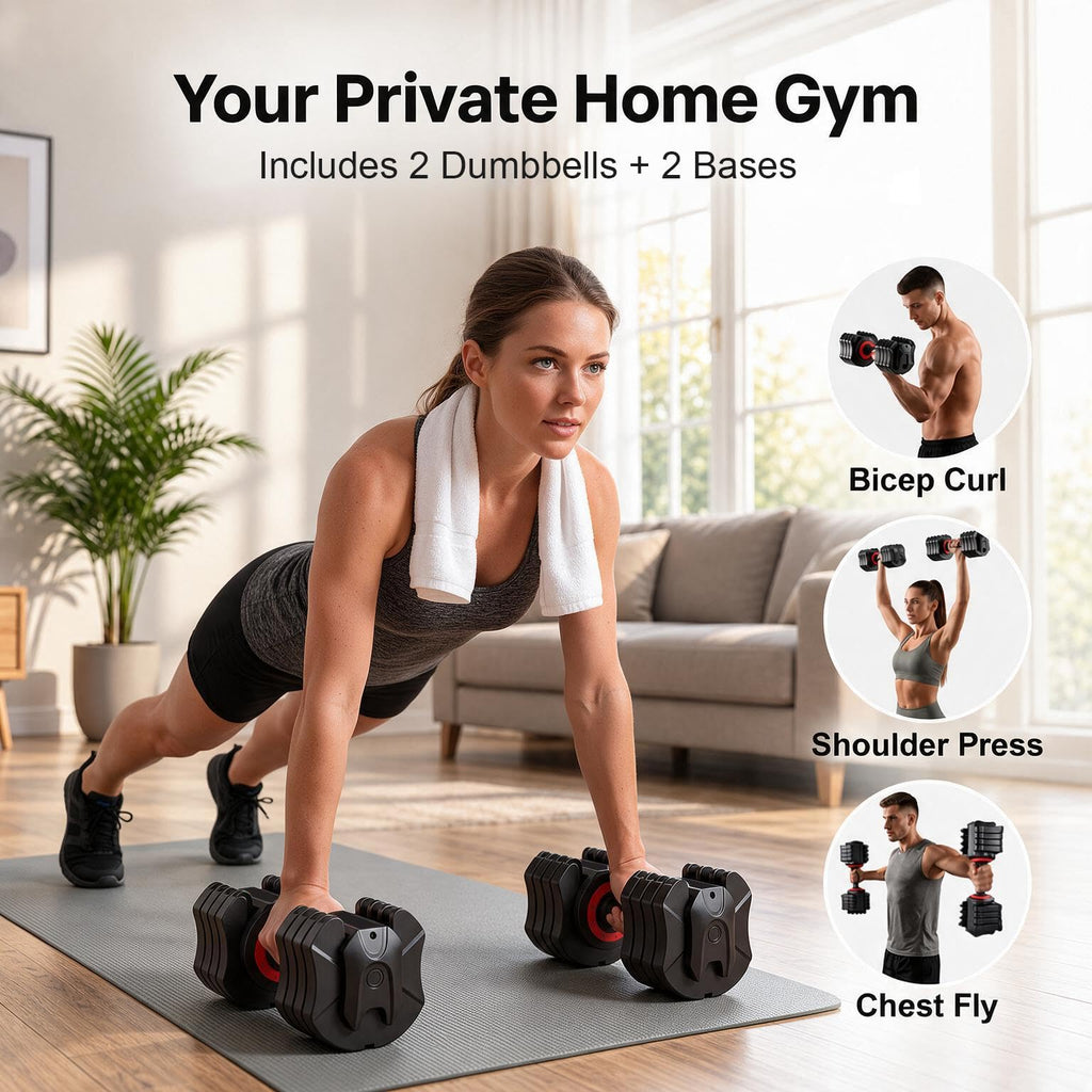 25 lb Adjustable Dumbbell Set N2363