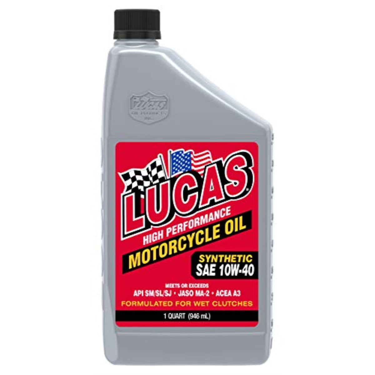10W-40 Synthetic Motorcycle Oil 1 Quart E798371