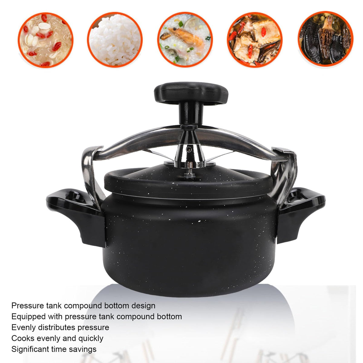 Aluminum Stovetop Pressure Cooker 2L B12432