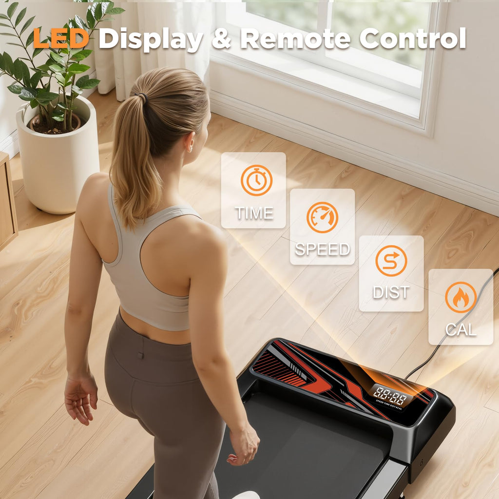 2.5HP Portable Compact Treadmill with Incline and Remote L412499