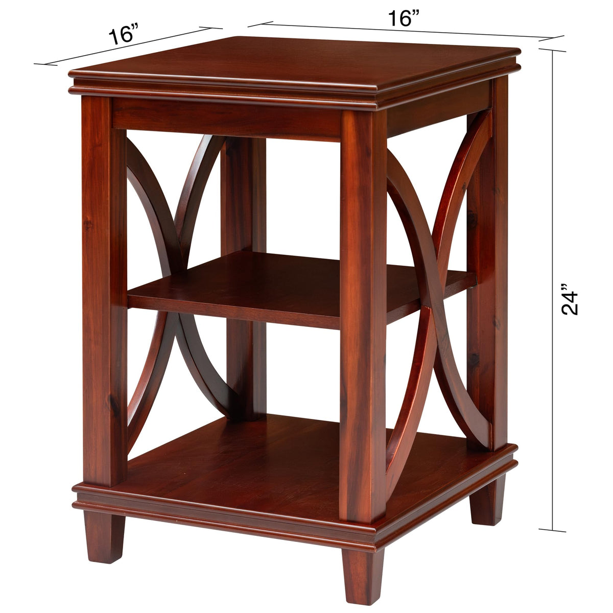 Solid Wood Square End Table Z68728