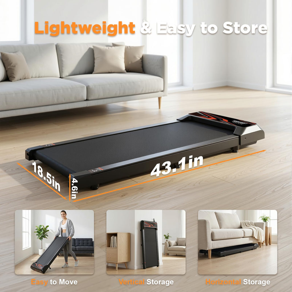 2.5HP Portable Compact Treadmill with Incline and Remote L412499