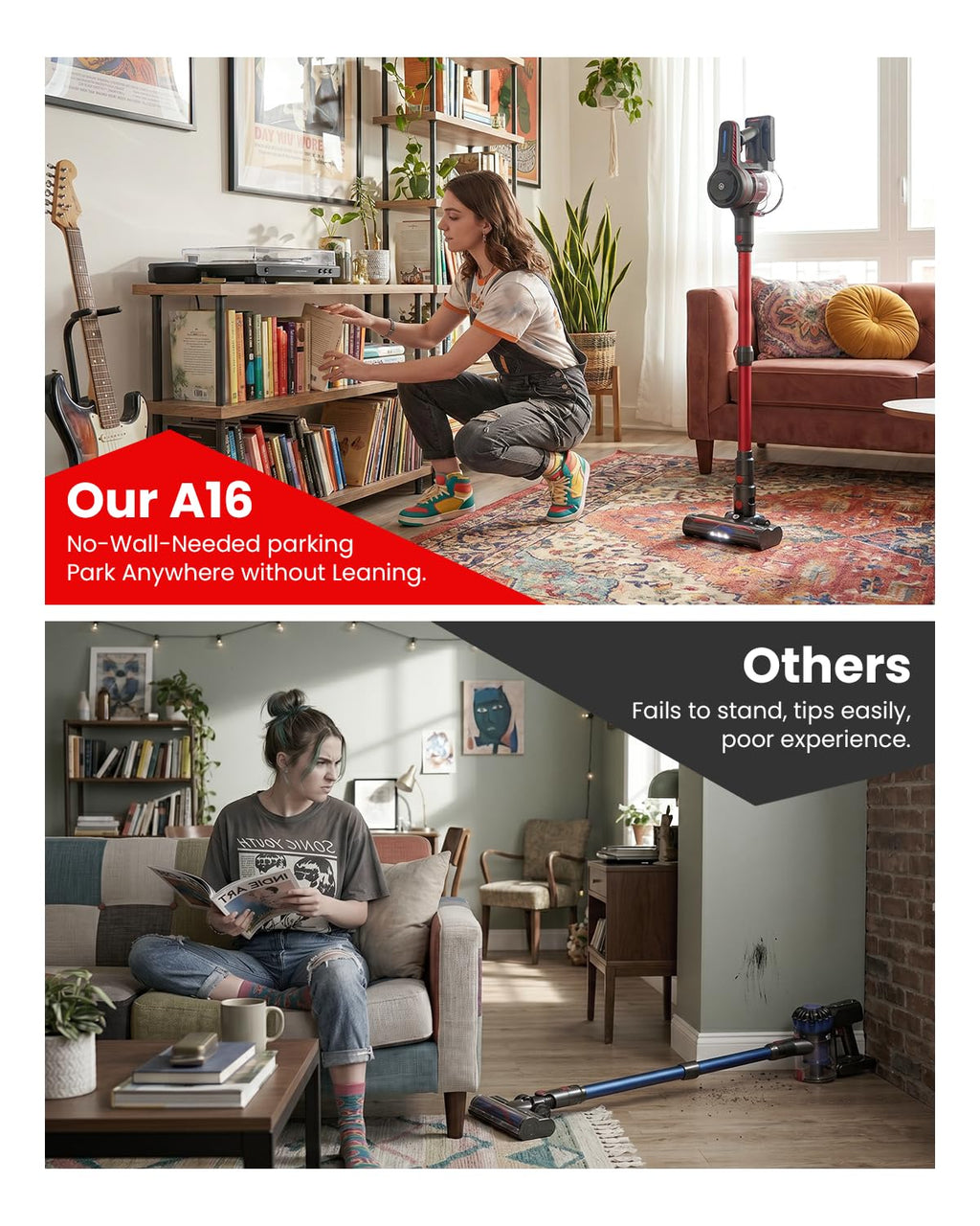 Lightweight Cordless Stick Vacuum Cleaner 45kPa 6 in 1 S915544
