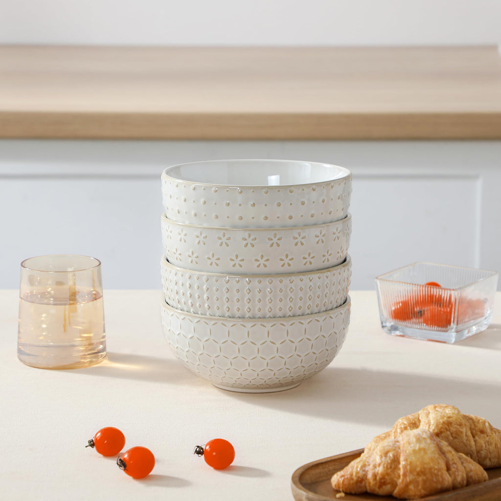 30 Ounce Ceramic Soup Bowls Set of 4 T175