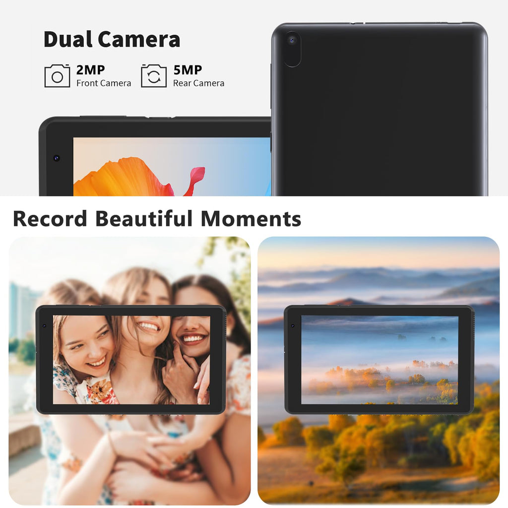 Android 15 Tablet 7 inch 8GB RAM 32GB ROM Black L40409