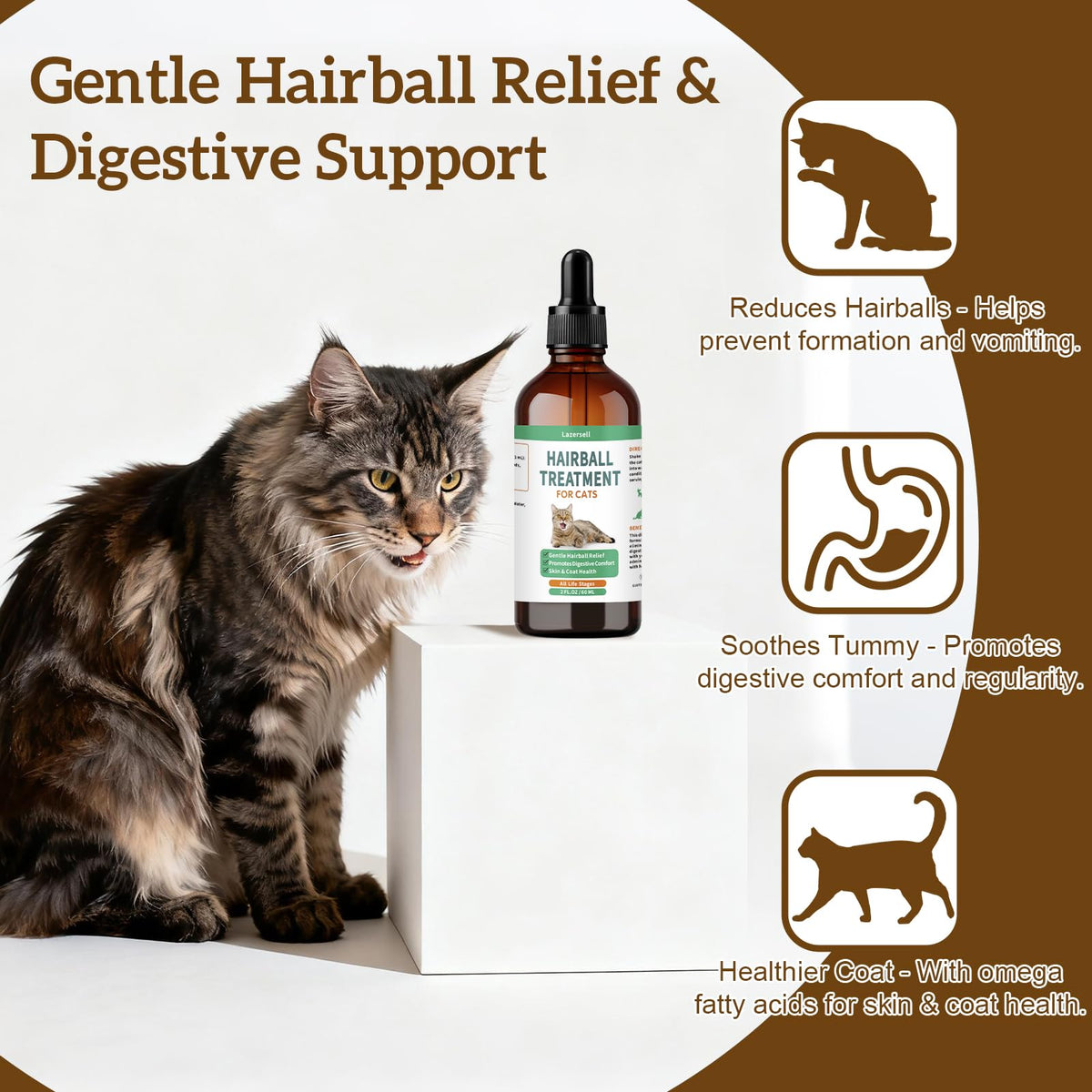 Cat Hairball Remedy with Natural Ingredients & Vitamins U9446
