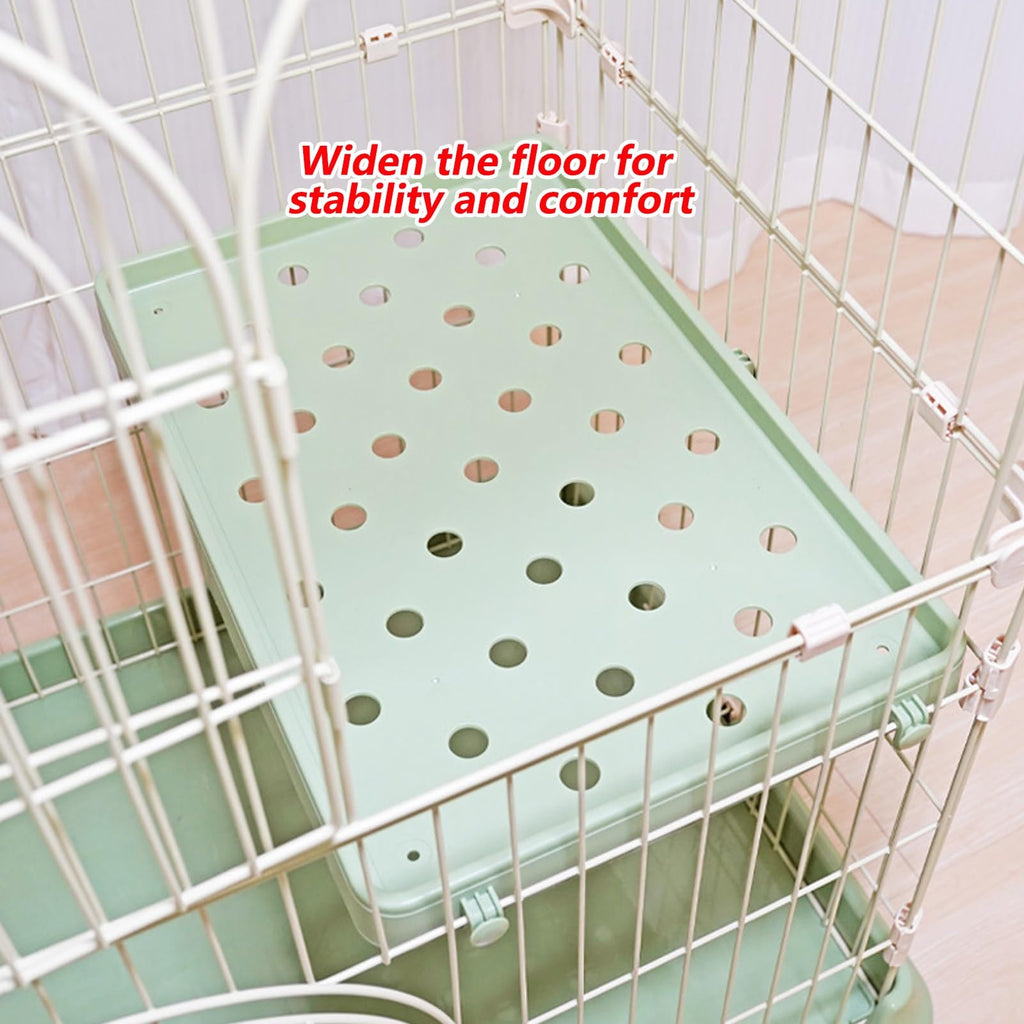 3/4-Tier Wire Cat Cage Playpen Kennel with Hammock D628