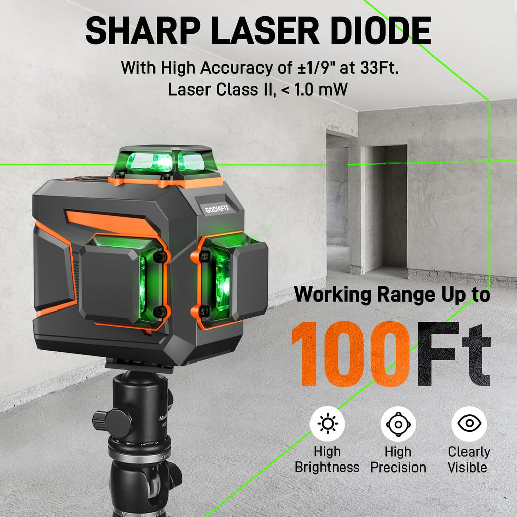 360 Self Leveling Green Line Laser Level D23295
