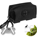 Black Dog Poop Bag Dispenser with Leash Clip C1579