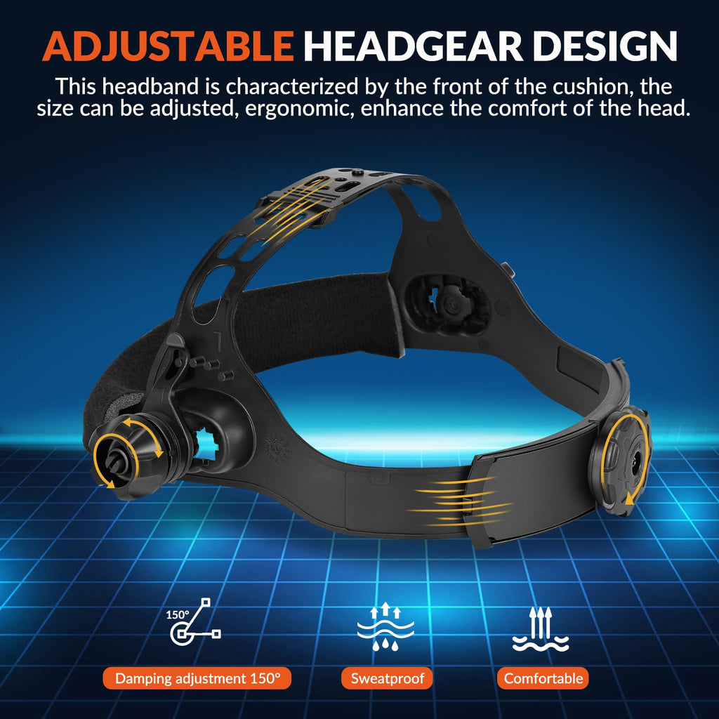 Auto Darkening Welding Helmet Solar Powered G504