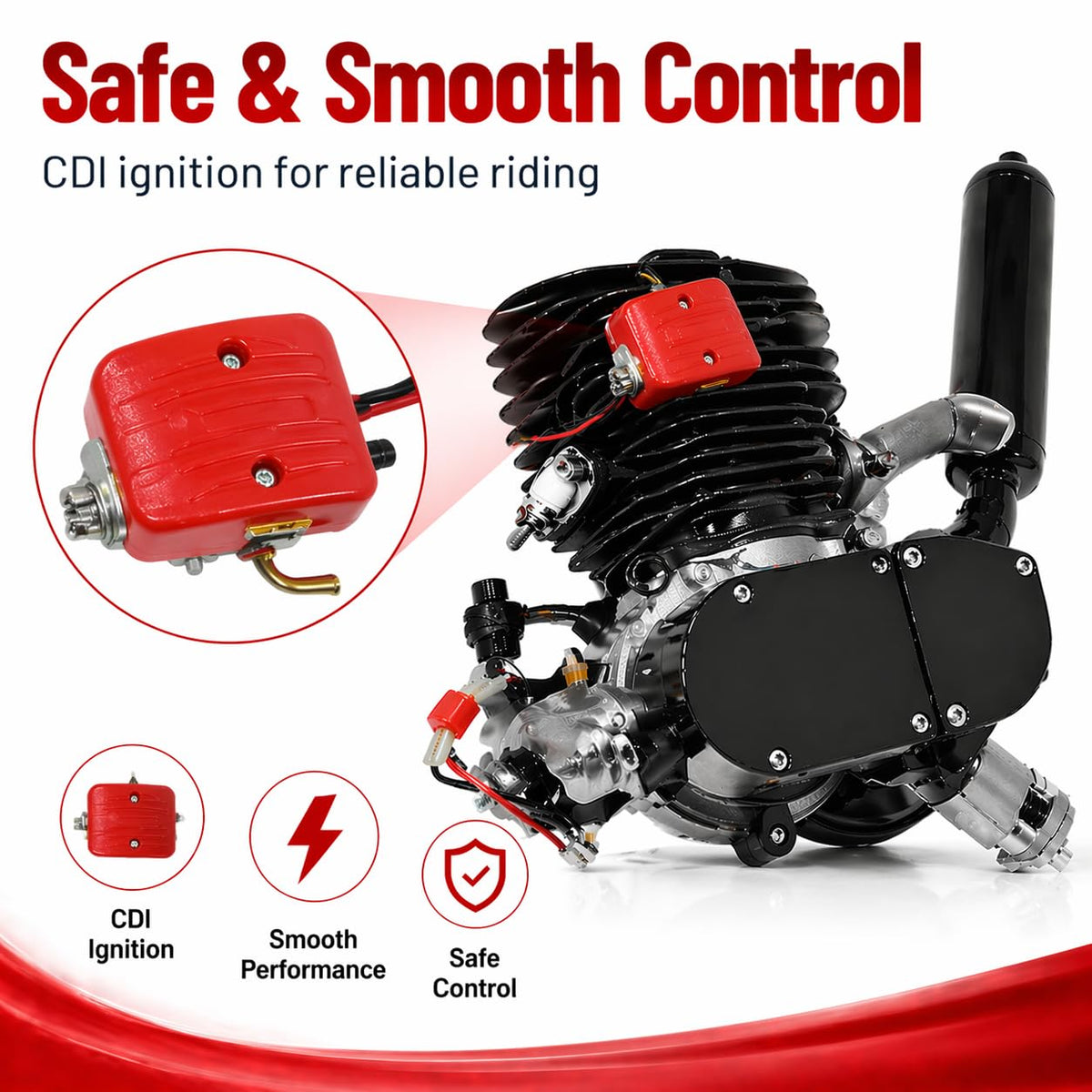 110CC 2 Stroke Bicycle Engine Kit with CDI System W827190