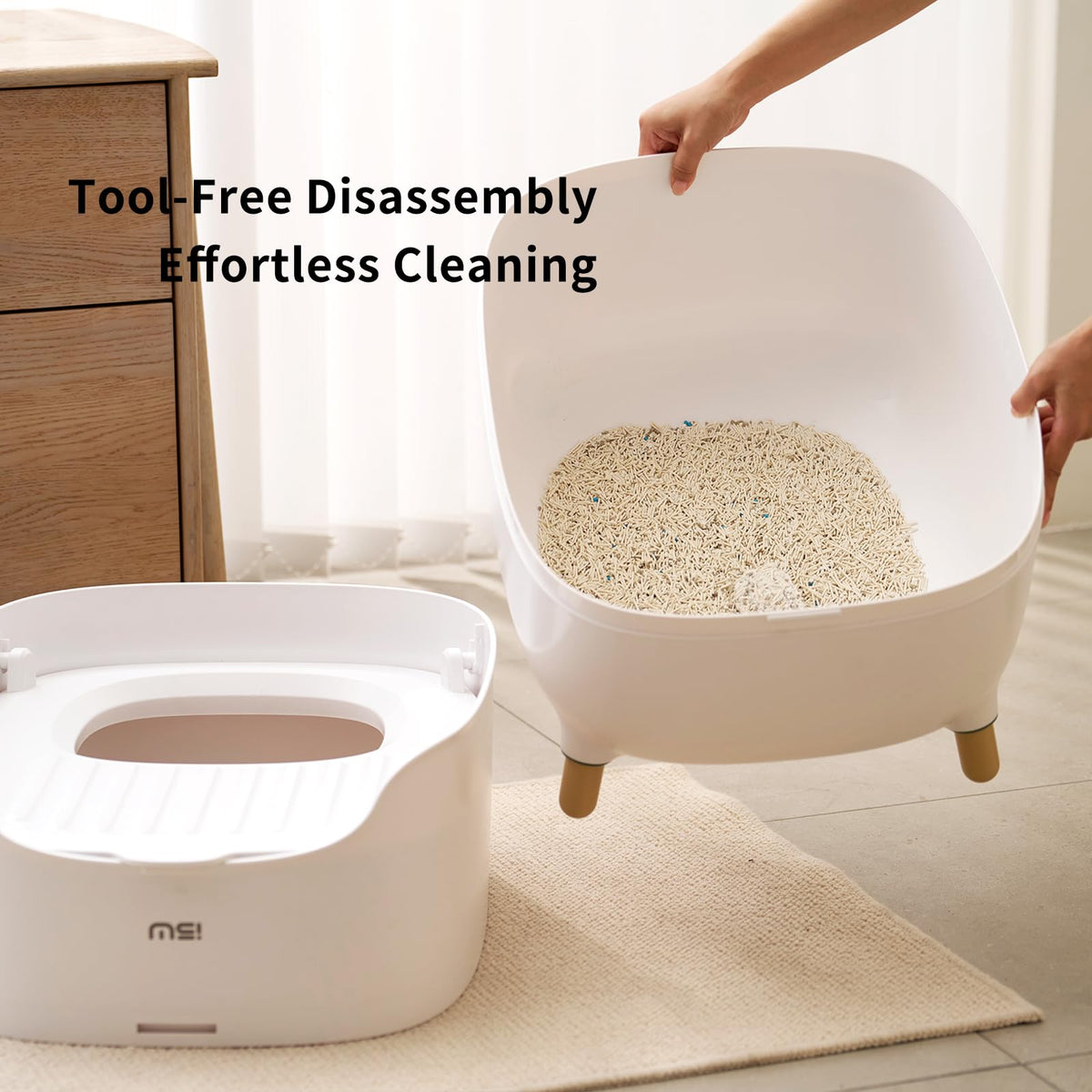 Large Top Entry Cat Litter Box with Scoop T225345