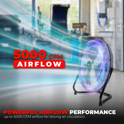 20-Inch Floor & Wall Mount Fan, 3-Speed 5000 CFM X488