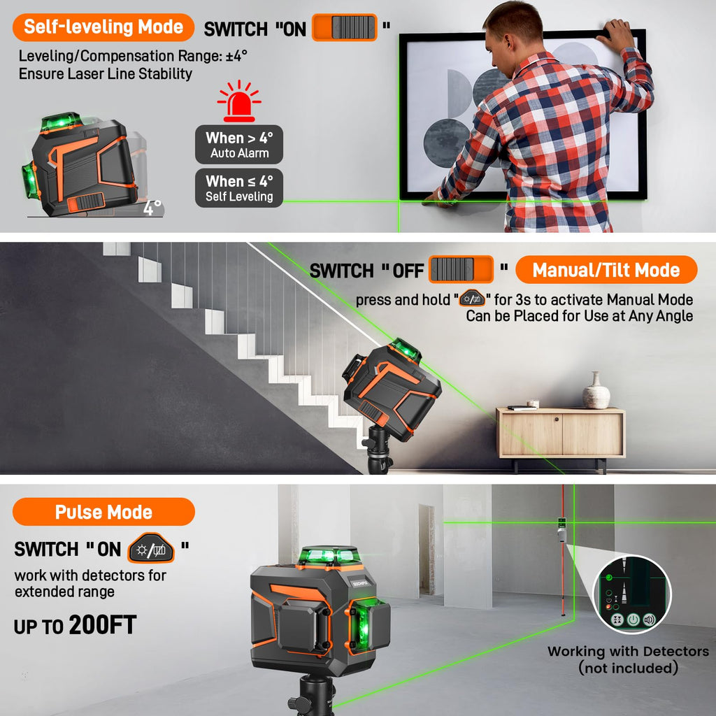 360 Self Leveling Green Line Laser Level D23295