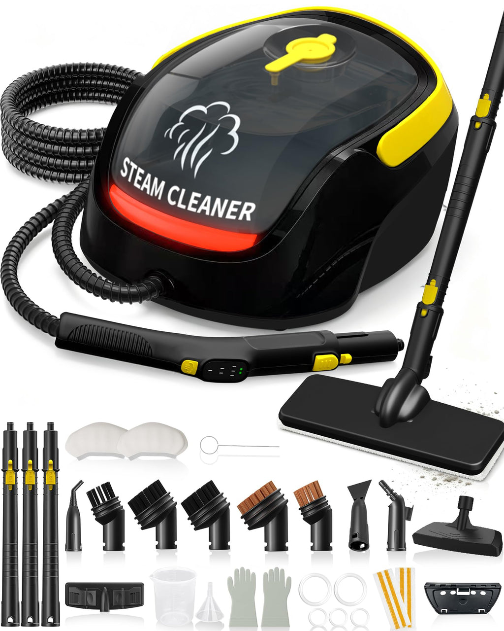 Steam Cleaner with Mop, 25 Accessories I177