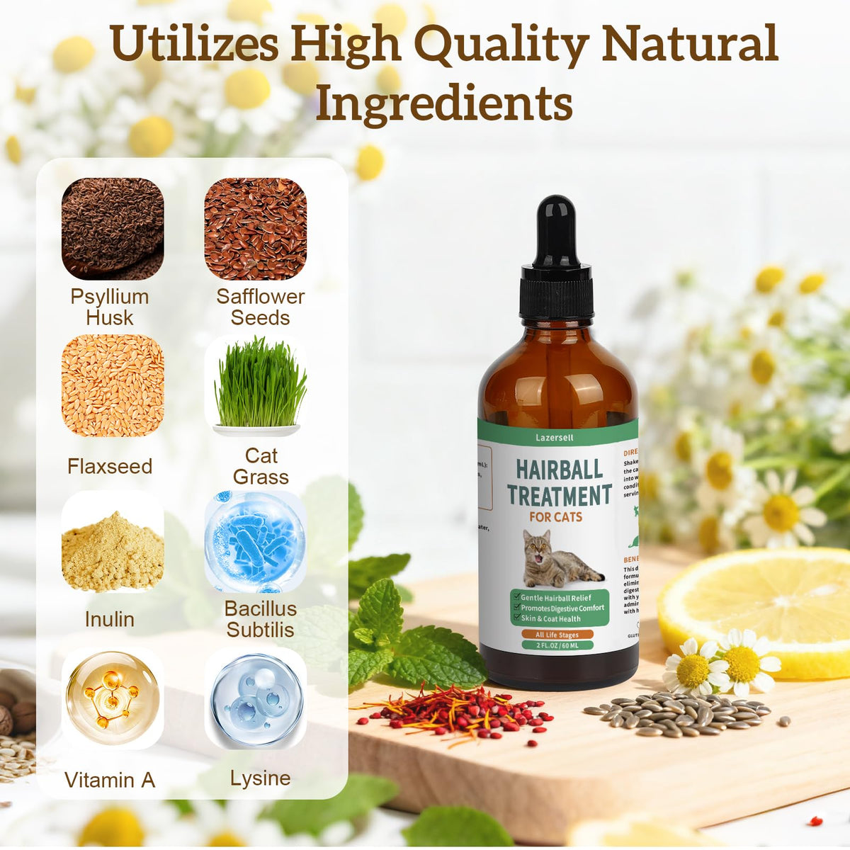 Cat Hairball Remedy with Natural Ingredients & Vitamins U9446