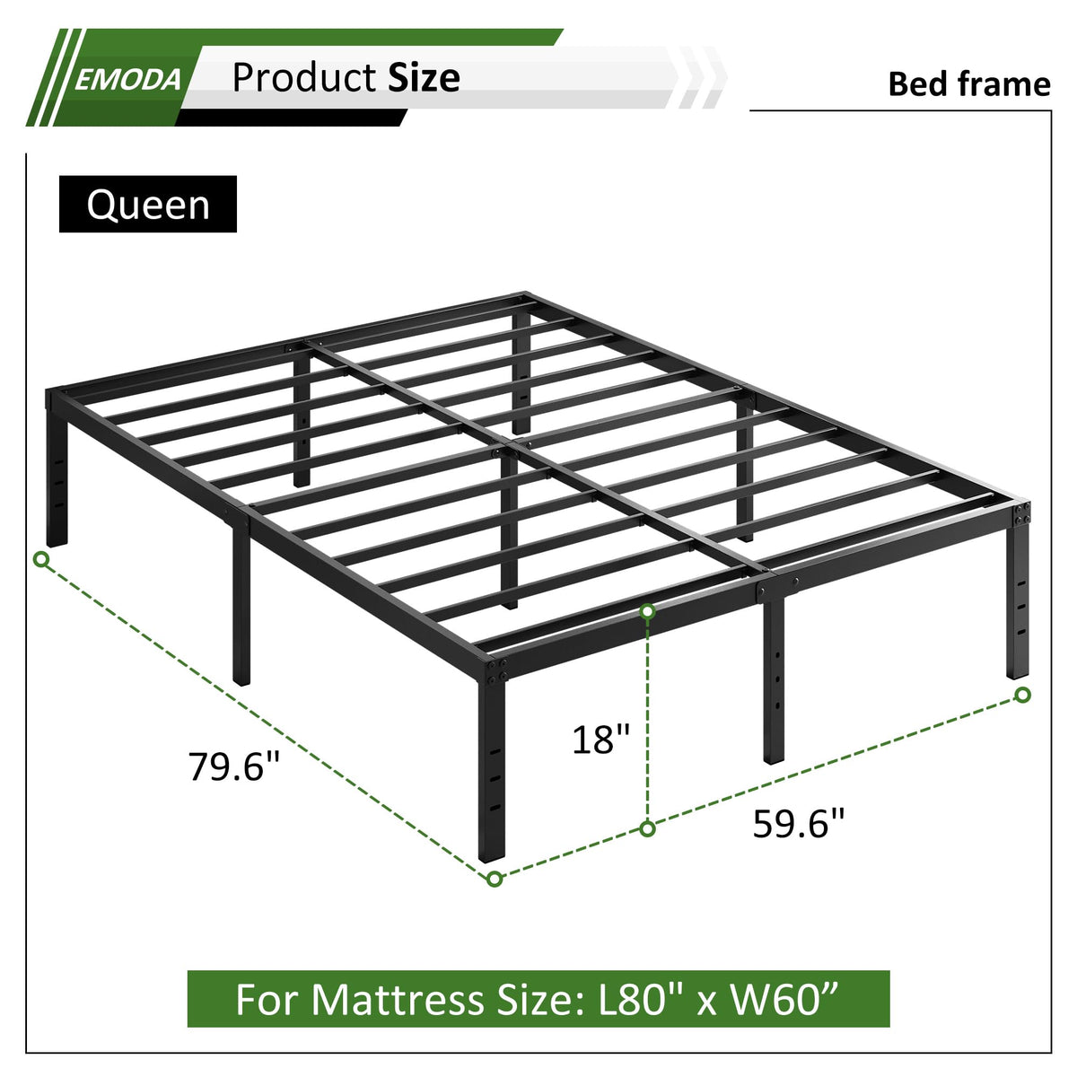 Queen Bed Frame with Storage X458530