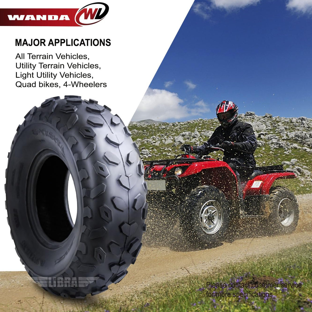 19X7-8 4PR ATV Tires I9068