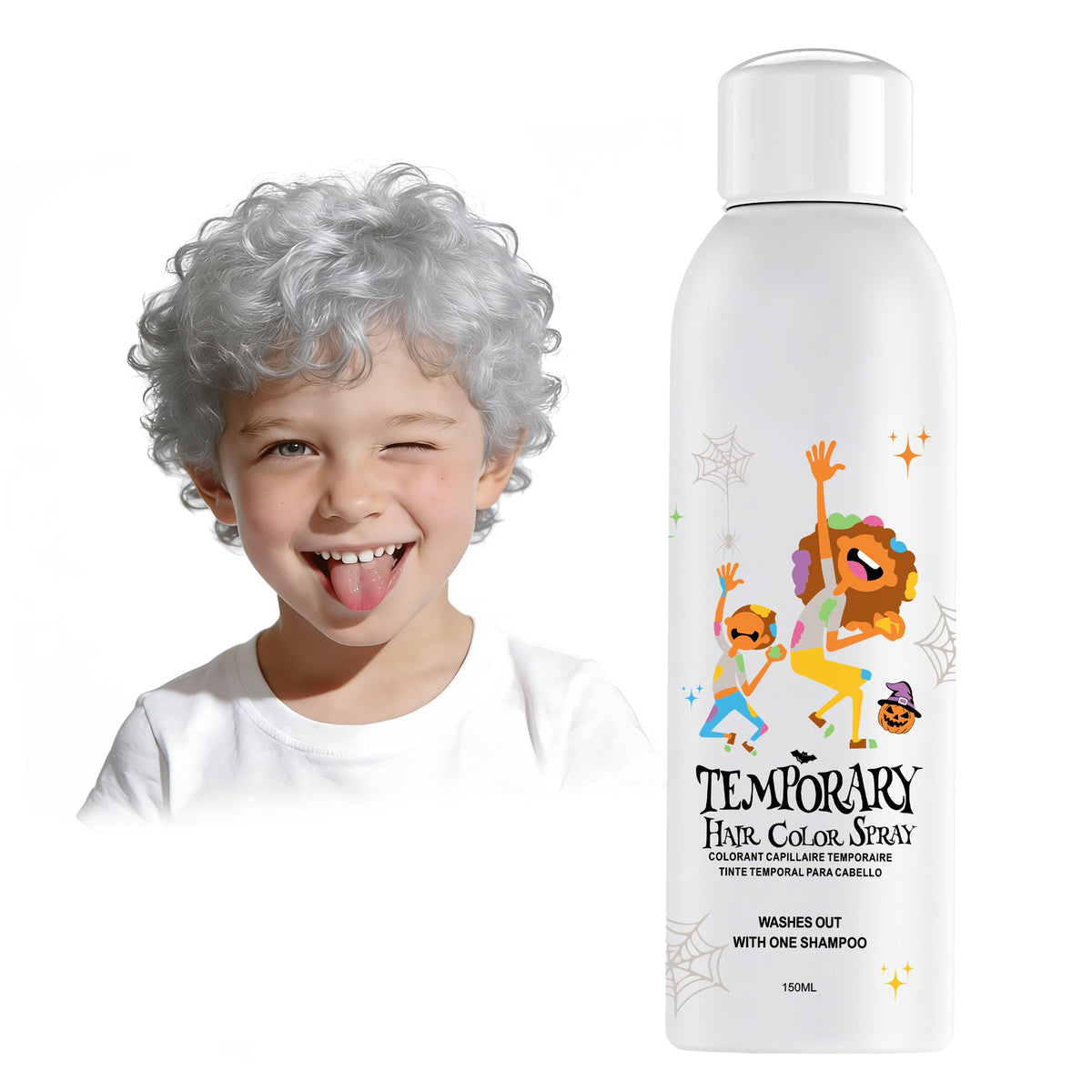 White Temporary Hair Color Spray 150ml N65559
