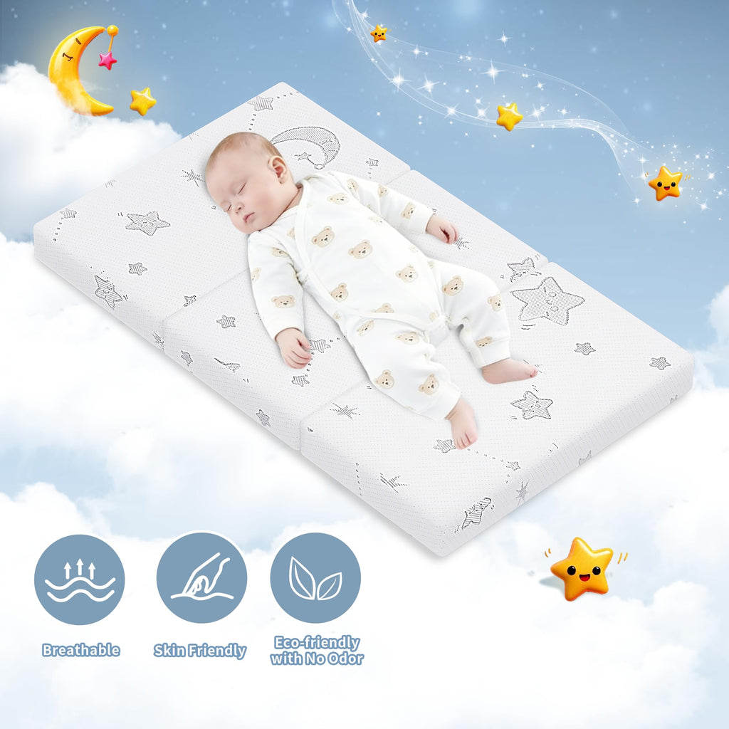Portable Pack and Play Mattress with Washable Cover P118327