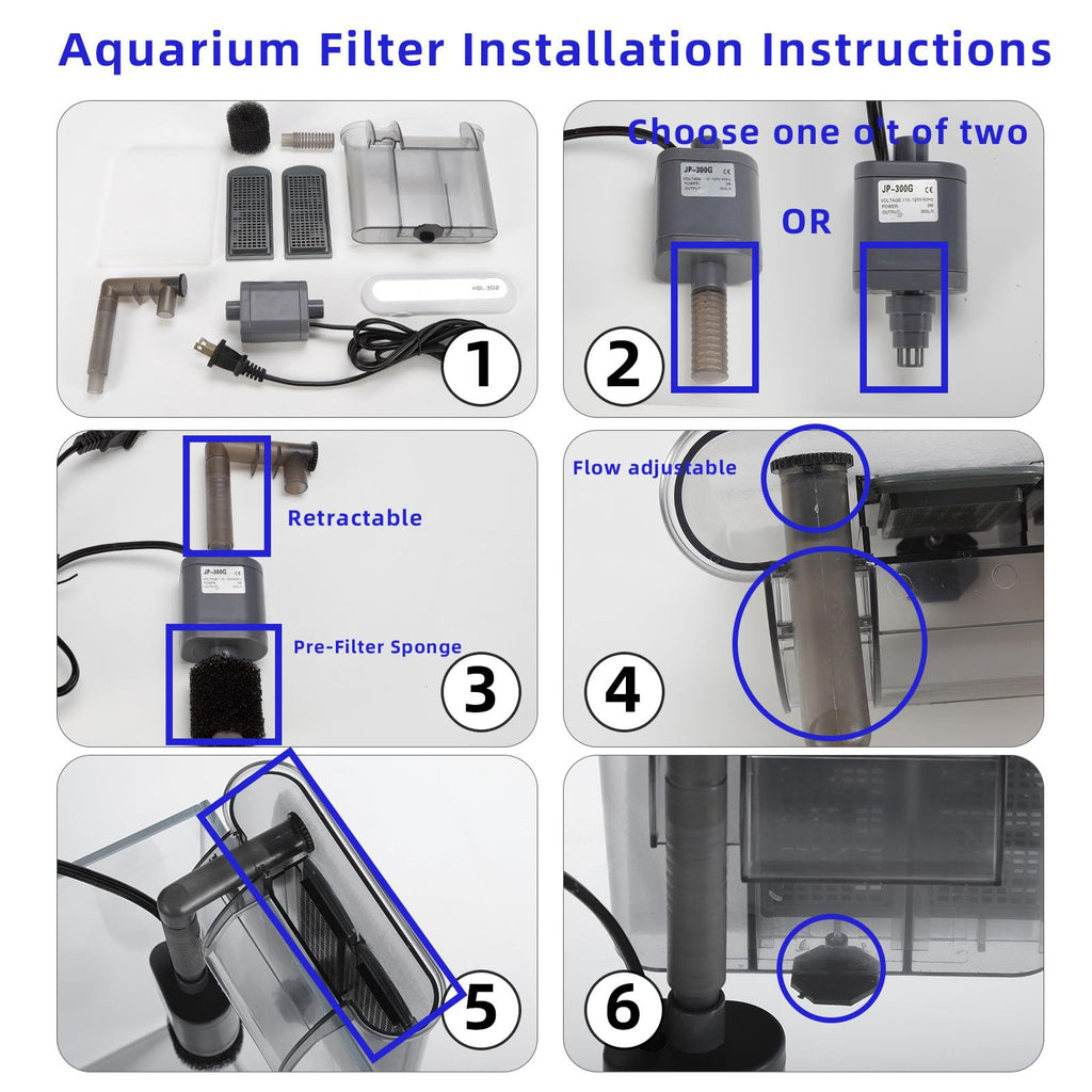 3 Gallon Glass Fish Tank Starter Kit with Filter L67761