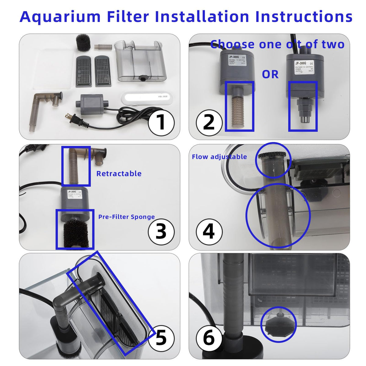 3 Gallon Glass Fish Tank Starter Kit with Filter L67761