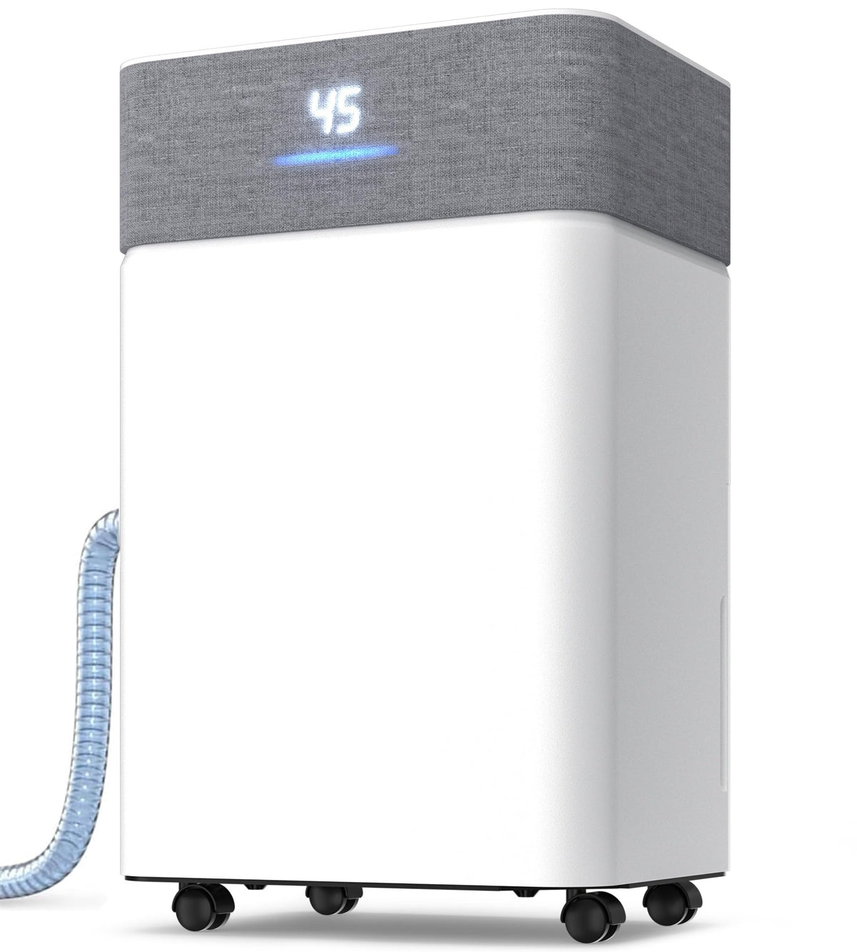 55 Pint Dehumidifier with Drain Hose, Removable Tank, LED Display, Timer, Child Lock R4701