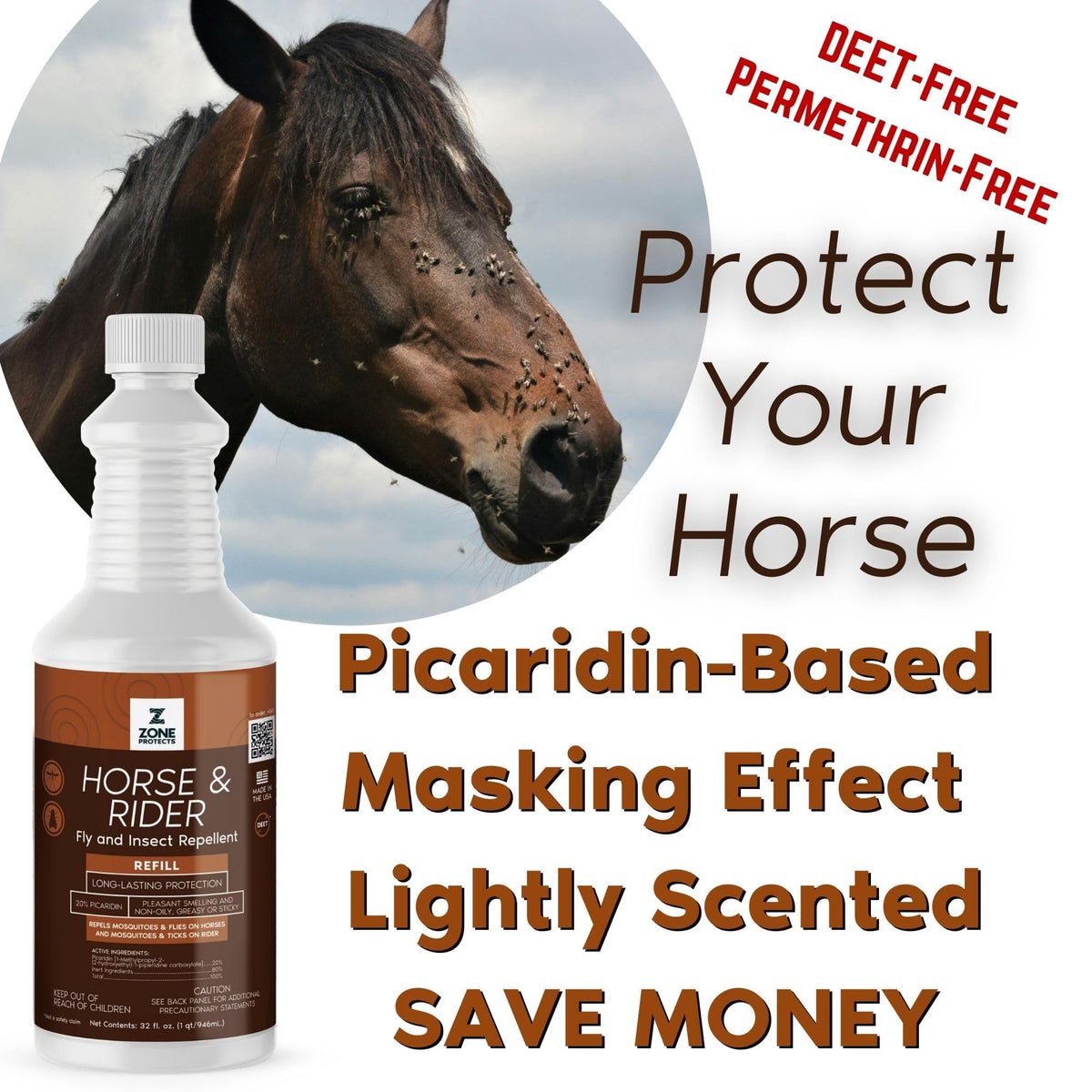 32oz Picaridin Fly Repellent Refill I7082