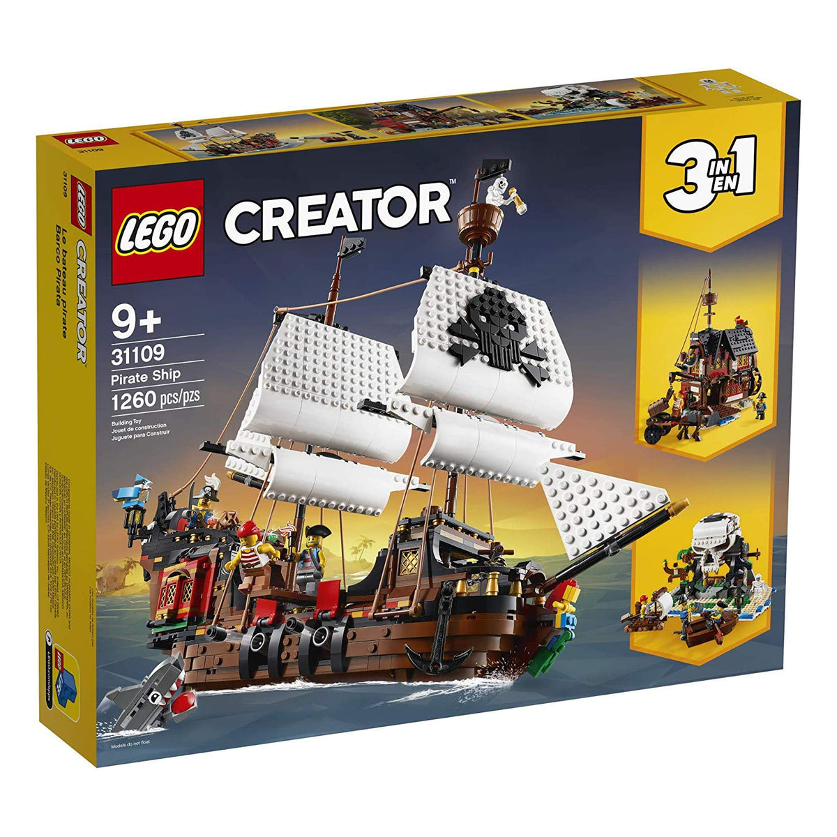 3 in 1 Pirate Ship Building Set Q347