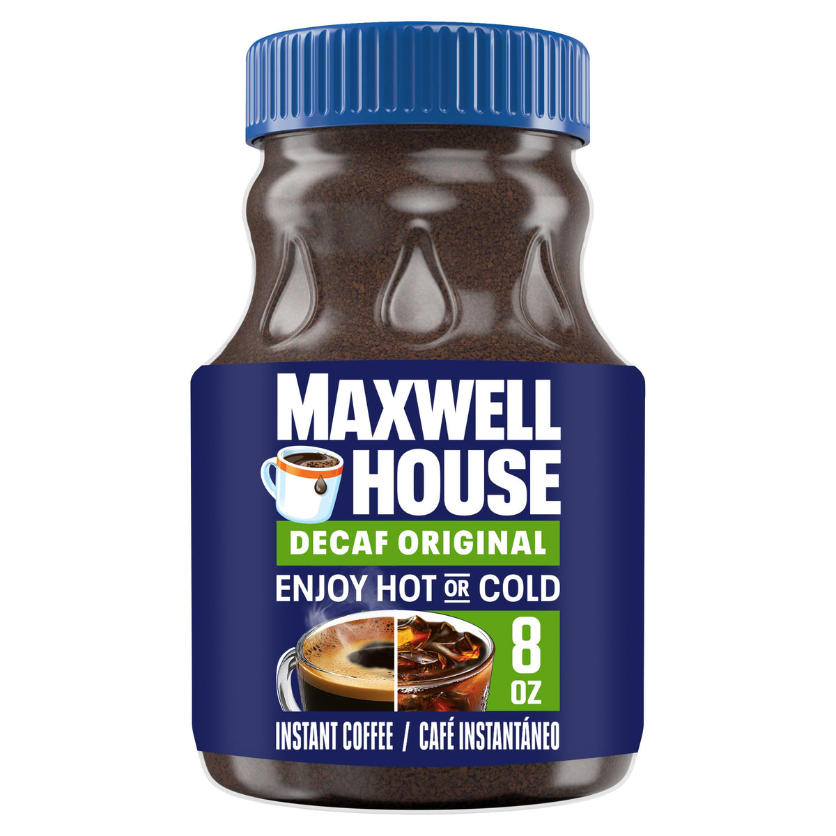 Instant Coffee, Original Roast Decaffeinated, 8 oz Jar R7157