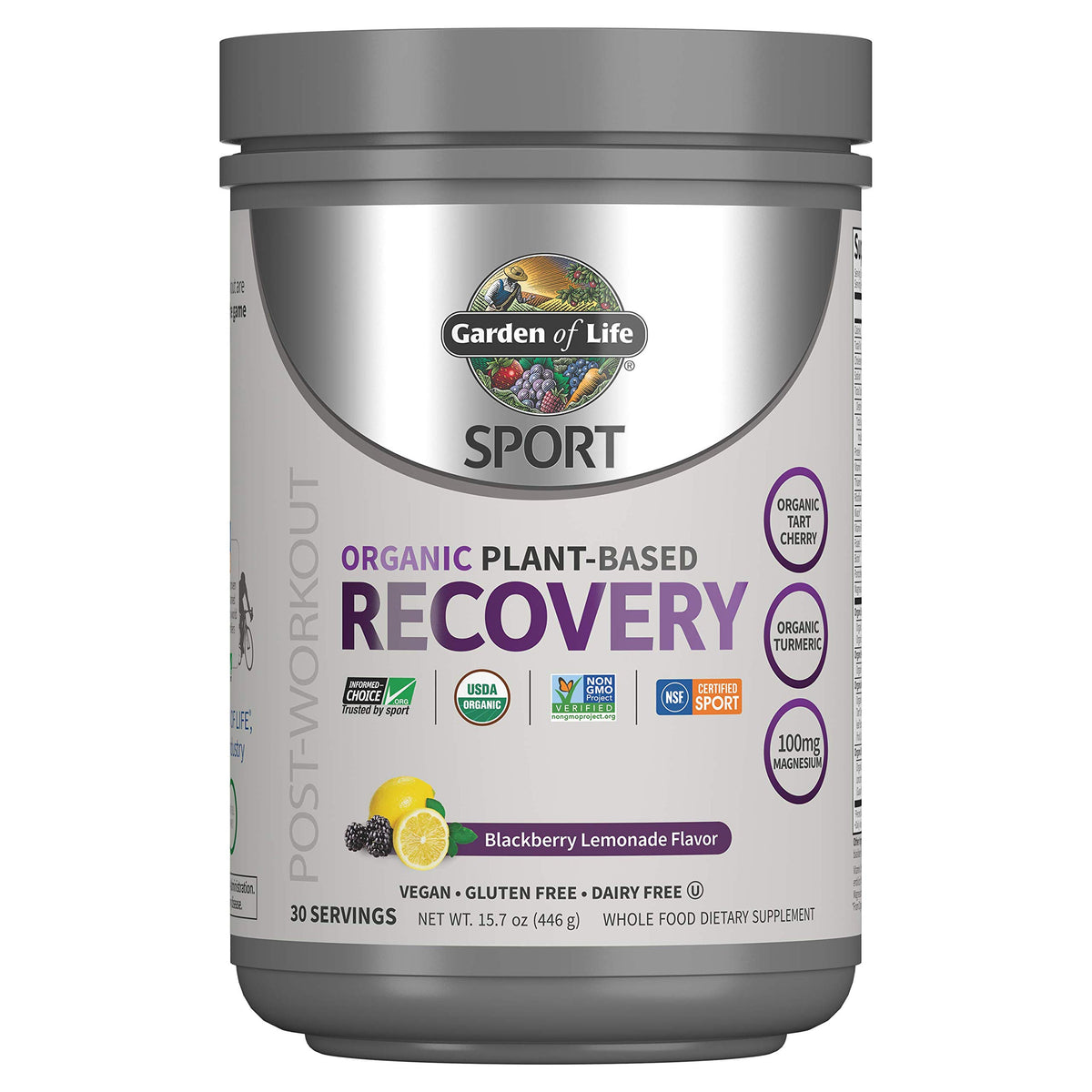 Organic Plant-Based Post Workout Recovery Powder & Pre Workout Energy Powder Bundle U66052