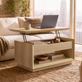 35" Lift Top Wood Coffee Table with Storage D773686