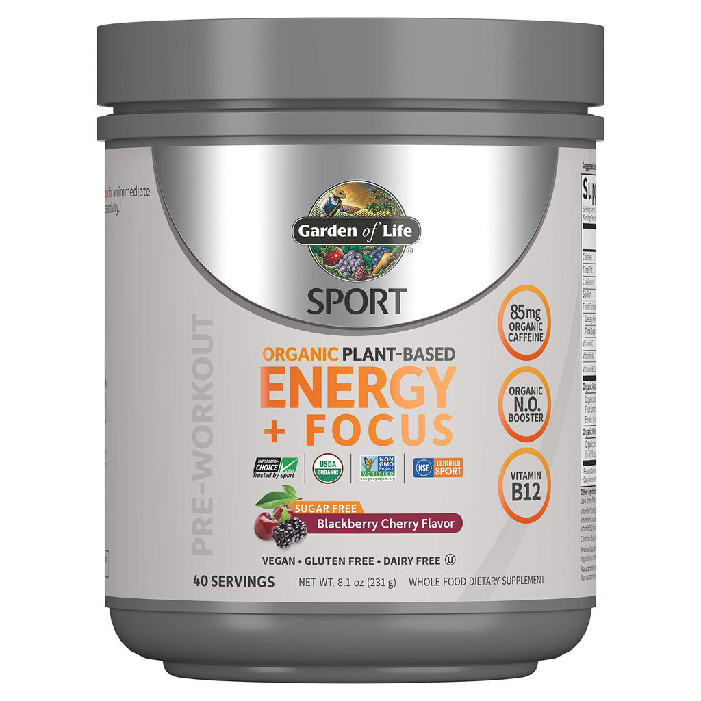 Organic Plant-Based Post Workout Recovery Powder & Pre Workout Energy Powder Bundle U66052