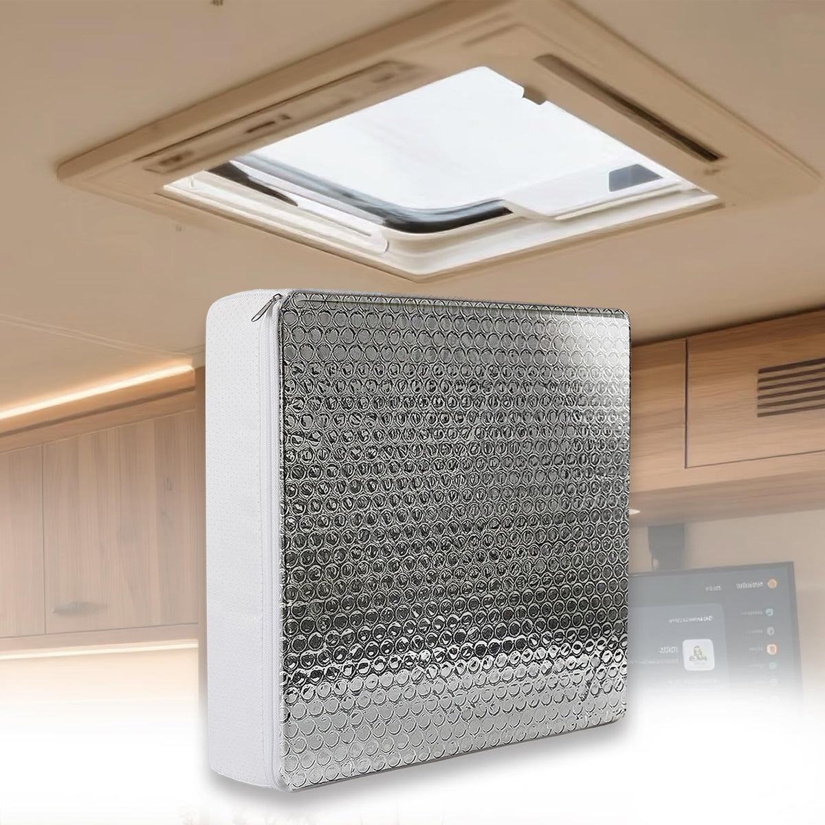 14"x14"x3" RV Vent Insulator (1-Pack) Reflective Skylight Cover Y5124