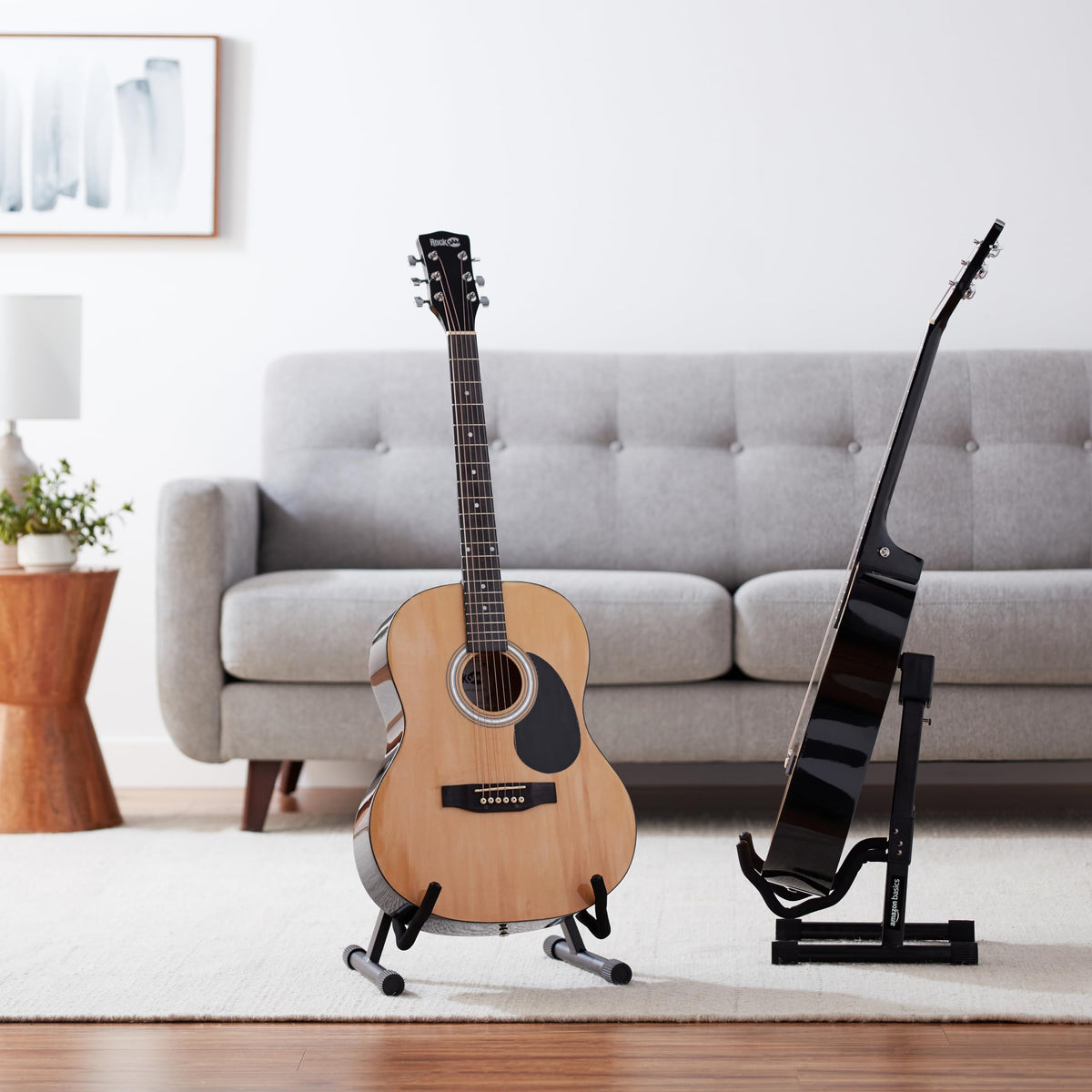 Adjustable Folding Guitar Stand with Padded Foam, Black O4885