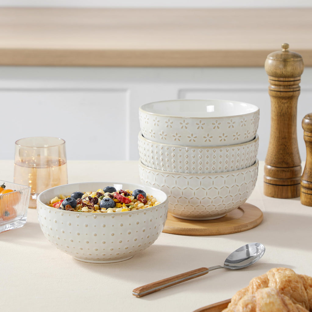 30 Ounce Ceramic Soup Bowls Set of 4 T175