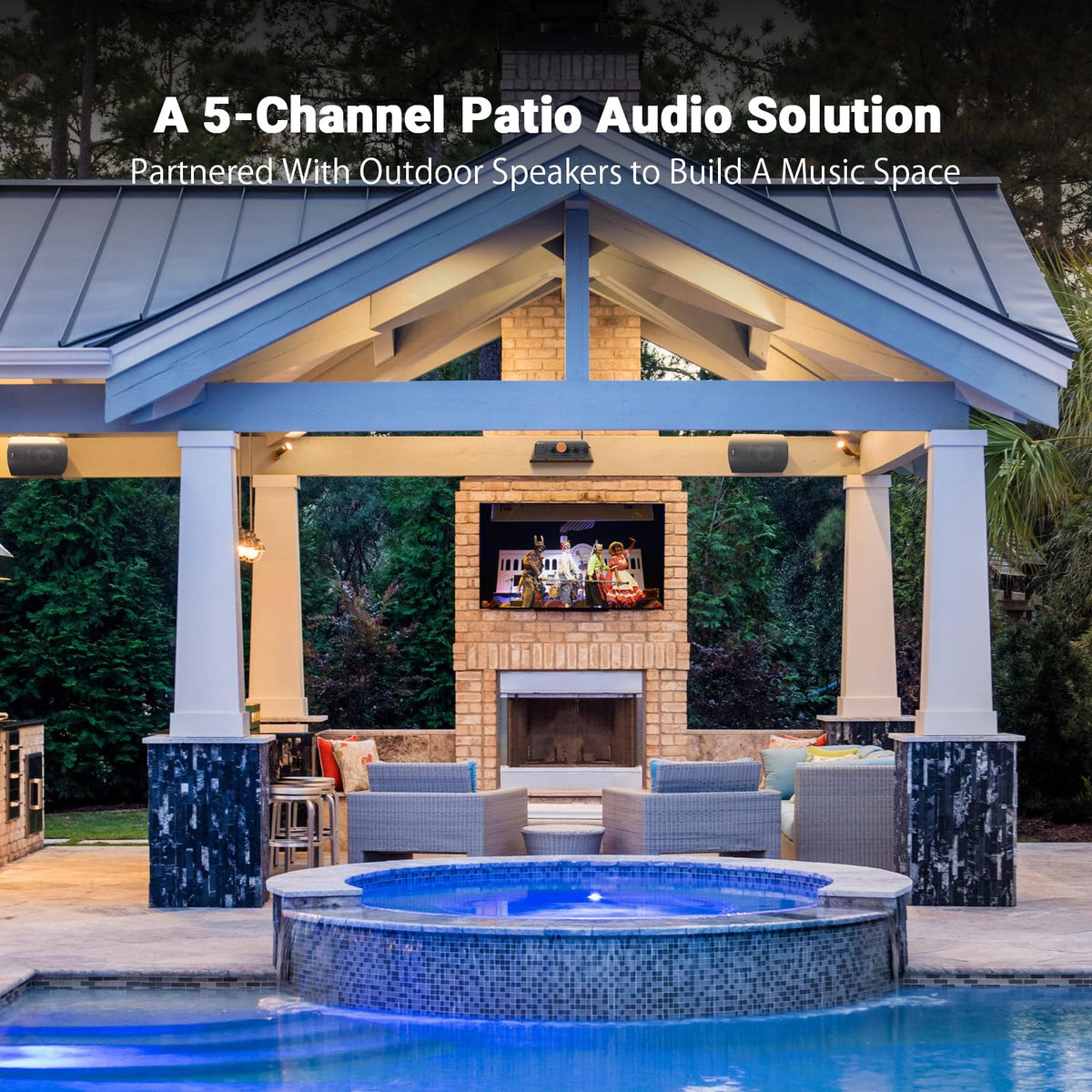 Bluetooth 4 Channel Power Amplifier with Remote Control K74553