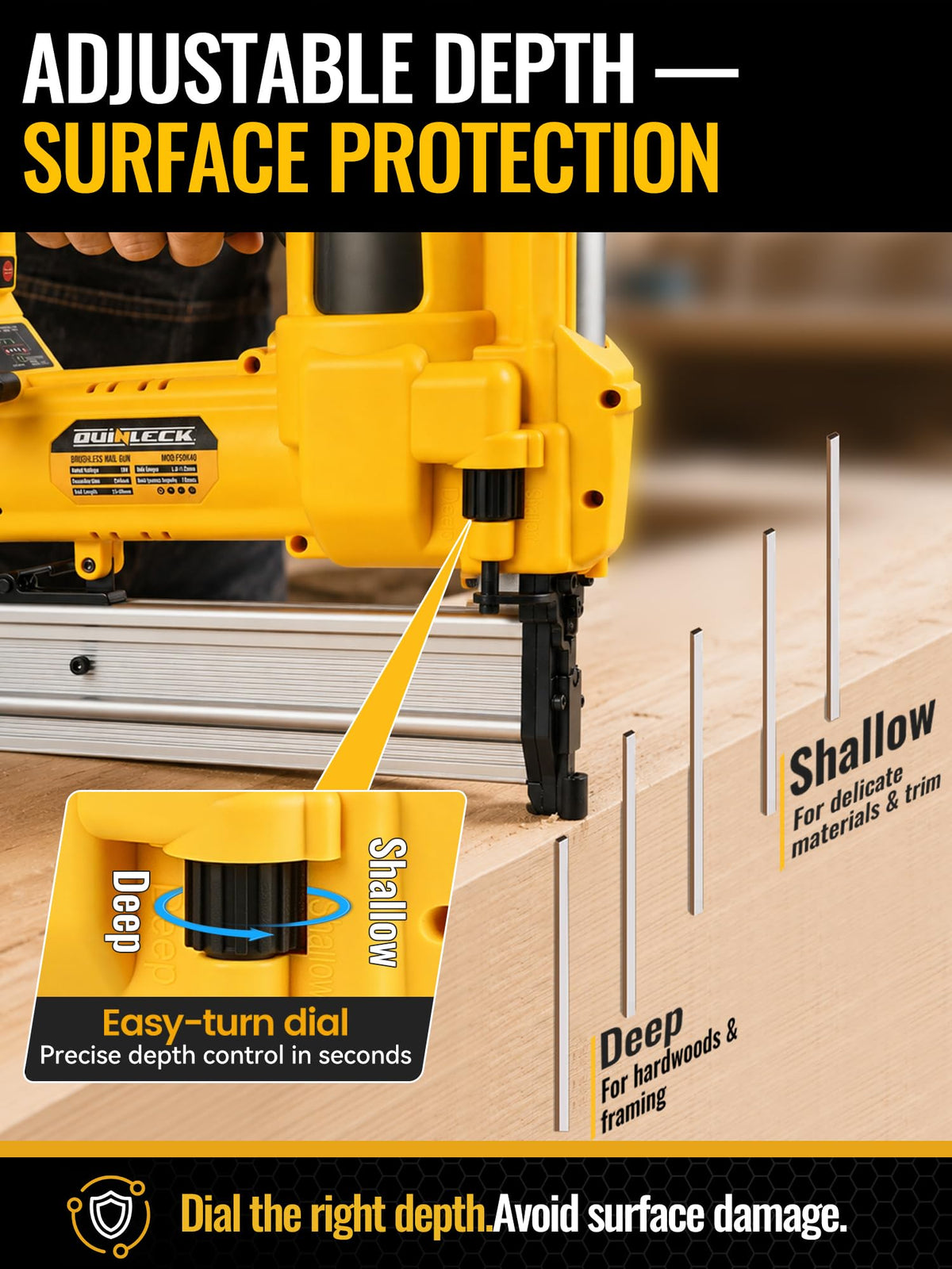 2-in-1 Brad Nailer Staple Gun E875