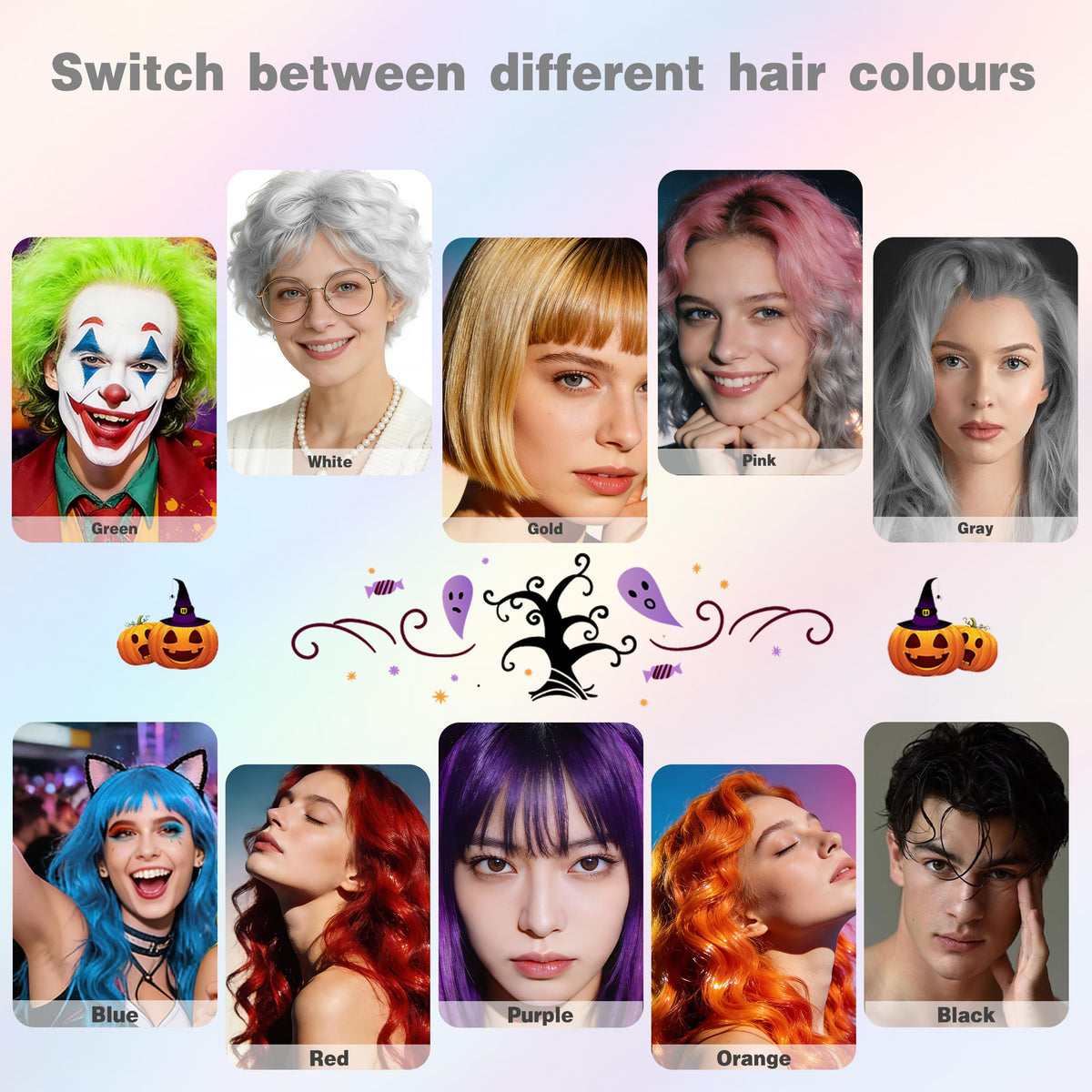 White Temporary Hair Color Spray 150ml N65559